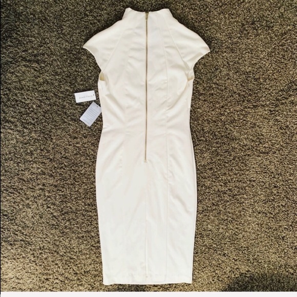 FLASH SALE! NEW Alexia Admor Scuba Dress off-white - Picture 5 of 8